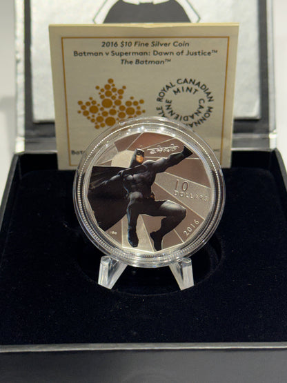 [AUCTION ONLY] 2016 $10 BATMAN V SUPERMAN DAWN OF JUSTICE: THE BATMAN FINE SILVER COIN
