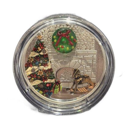 [AUCTION ONLY] 2019 $20 MURANO HOLIDAY WREATH 1 OZ FINE SILVER COIN