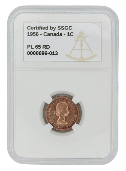 1956 1 CENT CANADA – PL 65 – GRADED (347-014)