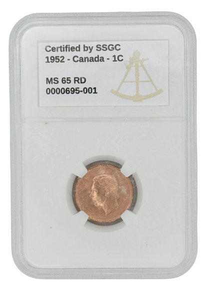 1952 1 CENT CANADA – MS 65 – GRADED (346-004)