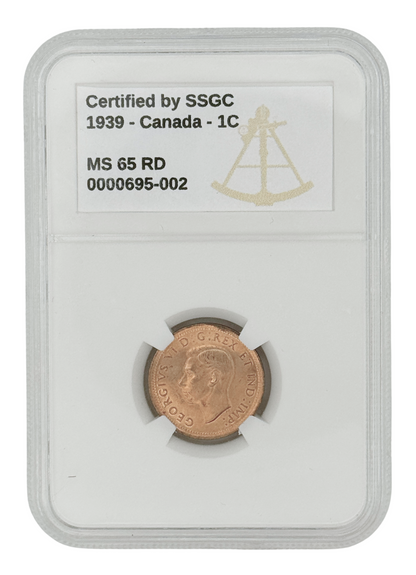 1939 1 CENT CANADA – MS 65 – GRADED (346-002)