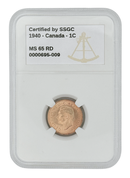 1940 1 CENT CANADA – MS 65 – GRADED (346-010)