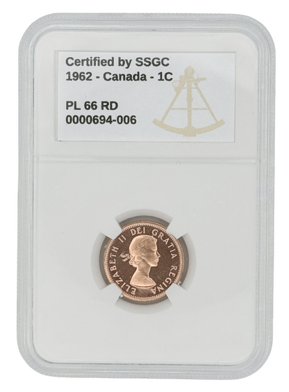 1962 1 CENT CANADA – PL 66 – GRADED (348-009)