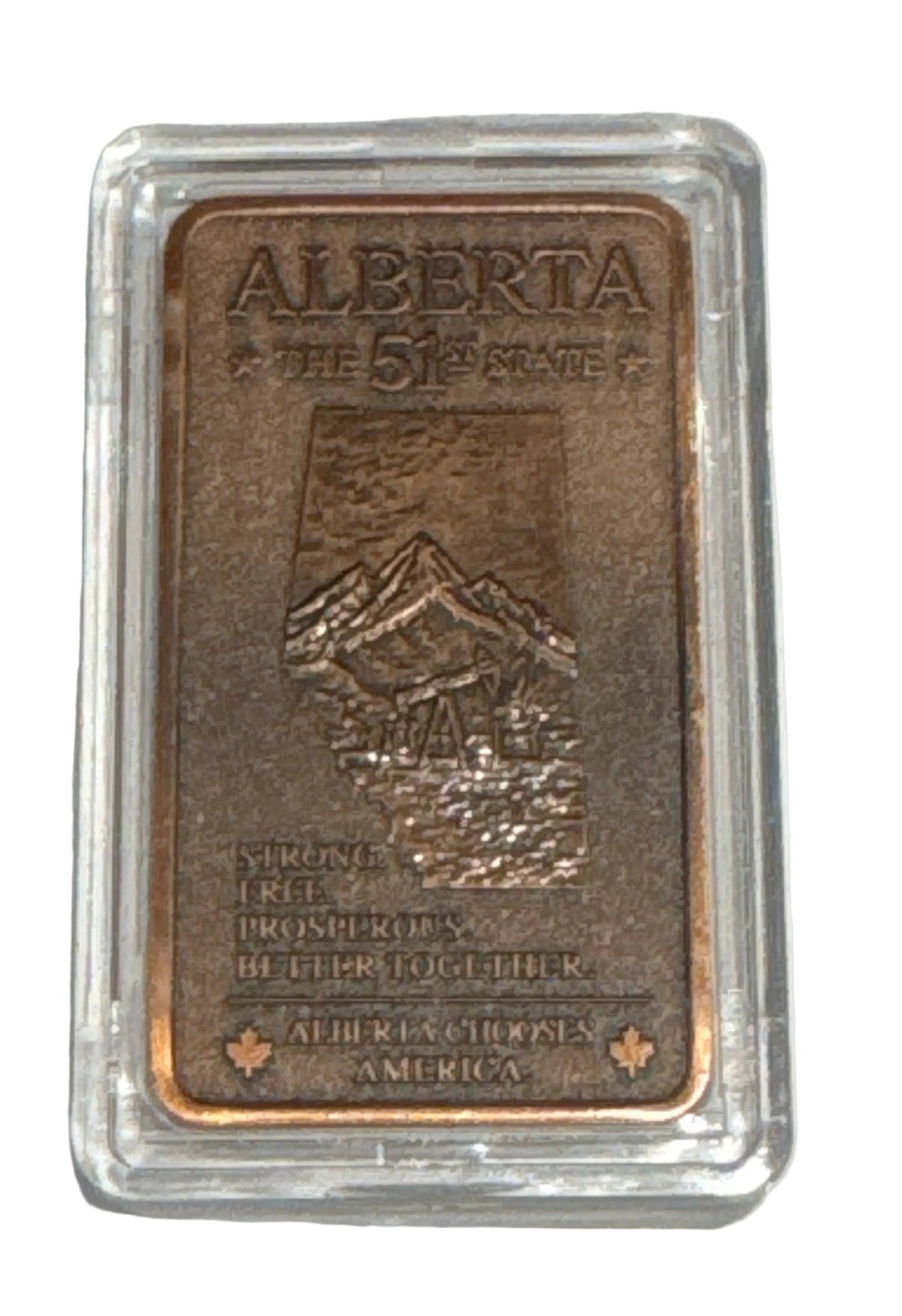 1oz ALBERTA 51ST STATE COPPER BAR