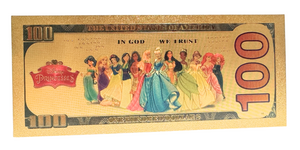 $100 DISNEY: POCAHONTAS NOVELTY GOLD FOIL NOTES