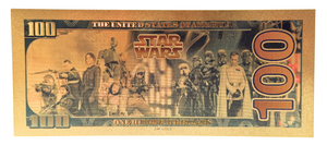 $100 STAR WARS NOVELTY GOLD FOIL NOTES