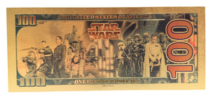 $100 STAR WARS: DROID NOVELTY GOLD FOIL NOTES