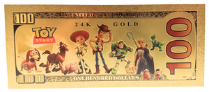 $100 TOY STORY: DONKEY NOVELTY GOLD FOIL NOTES