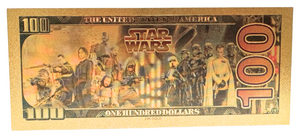$100 STAR WARS: R2-D2 NOVELTY GOLD FOIL NOTES