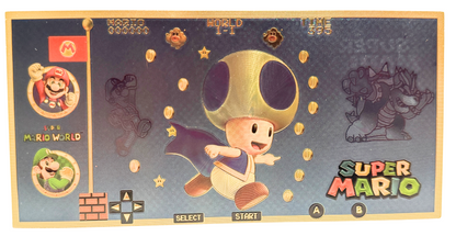 SUPER MARIO: TOAD NOVELTY GOLD FOIL NOTES