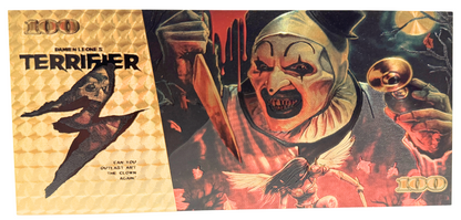 $100 TERRIFIER NOVELTY GOLD FOIL NOTES