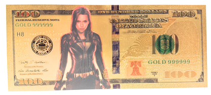 $100 MARVEL: BLACK WIDOW NOVELTY GOLD FOIL NOTES