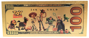 $100 DISNEY TOY STORY: BUZZ LIGHTYEAR NOVELTY GOLD FOIL NOTES