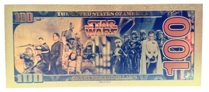 $100 STAR WARS: HAN SOLO NOVELTY GOLD FOIL NOTES