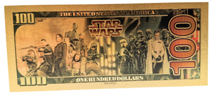 $100 STAR WARS: PRINCESS LEIA NOVELTY GOLD FOIL NOTES