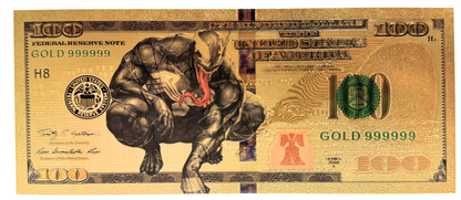 $100 MARVEL: VENOM NOVELTY GOLD FOIL NOTES