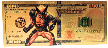 $100 MUTANTS: WOLVERINE NOVELTY GOLD FOIL NOTES