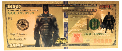 $100 DC COMICS: BATMAN NOVELTY GOLD FOIL NOTES