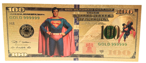 $100 DC COMICS: SUPERMAN NOVELTY GOLD FOIL NOTES