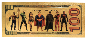 $100 DC COMICS: SUPERMAN NOVELTY GOLD FOIL NOTES