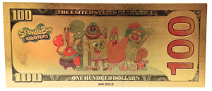 $100 SPONGEBOB: PATRICK NOVELTY GOLD FOIL NOTES