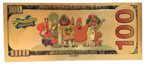$100 SPONGEBOB: PLANKTON NOVELTY GOLD FOIL NOTES