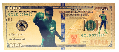 $100 DC COMICS: GREEN LANTERN NOVELTY GOLD FOIL NOTES