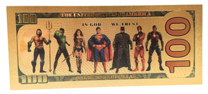 $100 DC COMICS: AQUAMAN NOVELTY GOLD FOIL NOTES