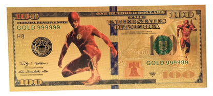 $100 DC COMICS: THE FLASH NOVELTY GOLD FOIL NOTES