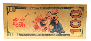 $100 WINNIE THE POOH: ROO NOVELTY GOLD FOIL NOTES