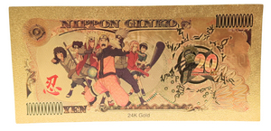 1 BILLION YEN NARUTO: NARUTO NOVELTY GOLD FOIL NOTES