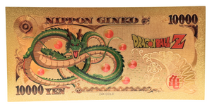 $1000 DRAGON BALL Z: GOKU NOVELTY GOLD FOIL NOTES