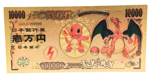 $10K POKEMON: CHARMANDER NOVELTY GOLD FOIL NOTES