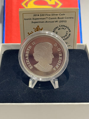 [AUCTION ONLY] 2014 $20 FINE SILVER COIN ICONIC SUPERMAN COMIC BOOK COVERS: SUPERMAN ANNUAL #1 (2012)