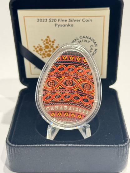 [AUCTION ONLY] 2023 $20 FINE SILVER COLOURED COIN – PYSANKA