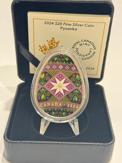 [AUCTION ONLY] 2024 $20 FINE SILVER COIN – PYSANKA