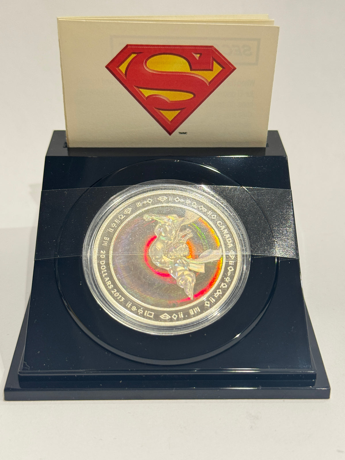 [AUCTION ONLY] 2013 $20 FINE SILVER HOLOGRAM COIN – SUPERMAN & METROPOLIS