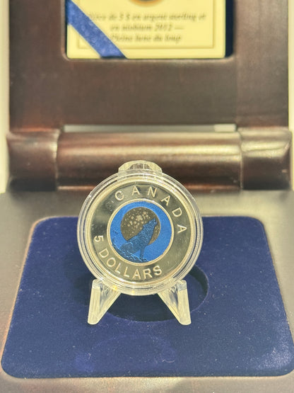 [AUCTION ONLY] 2012 $5 STERLING SILVER AND NIOBIUM COIN – FULL WOLF MOON