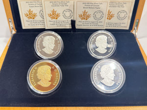 [AUCTION ONLY] 2015 $20 FINE SILVER 4-COIN SET – FORESTS OF CANADA