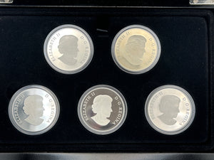 [AUCTION ONLY] 2016 $20 GEOMETRY IN ART FINE SILVER 5-COIN SET