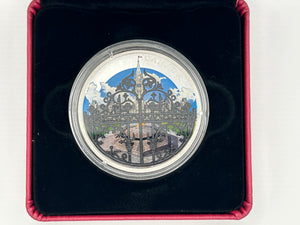 [AUCTION ONLY] 2018 2oz $30 THE QUEEN'S GATE: FORMAL ENTRANCE TO PARLIAMENT HILL FINE SILVER COIN