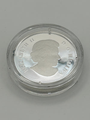 [AUCTION ONLY] 2010 1oz $20 - SWAROVSKI CRYSTAL RAINDROP - FINE SILVER COIN