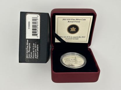 [AUCTION ONLY] 2011 1/2oz $10 - PEREGRINE FALCON - FINE SILVER COIN