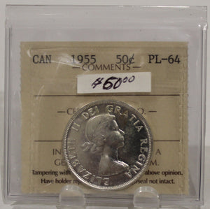 1955 CIRCULATION 50-CENT COIN - PL64
