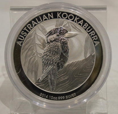 E-TRANSFER ONLY - 2014 AUSTRALIA KOOKABURRA 10oz. SILVER COIN