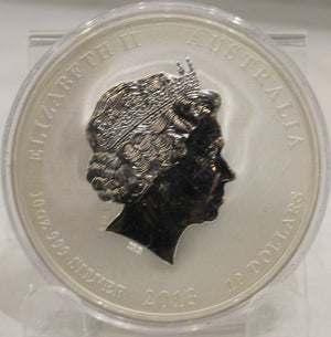 E-TRANSFER ONLY - 2013 AUSTRALIA 10oz. SILVER COIN YEAR OF THE SNAKE