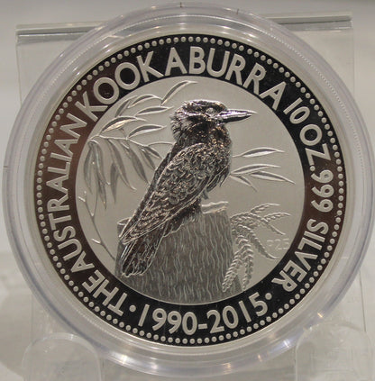 E-TRANSFER ONLY - 2015 AUSTRALIA KOOKABURRA 10oz. SILVER COIN
