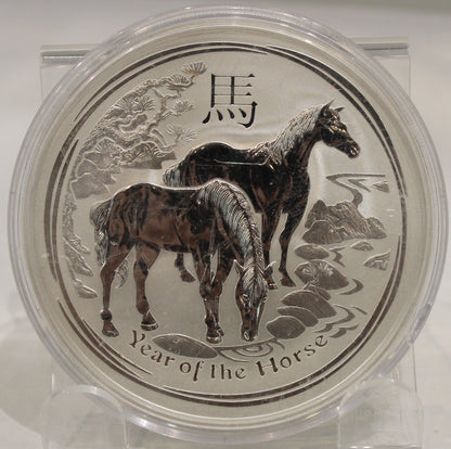 E-TRANSFER ONLY - 2014 AUSTRALIA 10oz. SILVER COIN YEAR OF THE HORSE