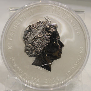 E-TRANSFER ONLY - 2014 AUSTRALIA 10oz. SILVER COIN YEAR OF THE HORSE