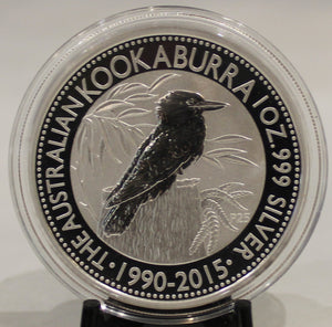 E-TRANSFER ONLY - 2015 AUSTRALIA KOOKABURRA 1oz. SILVER COIN